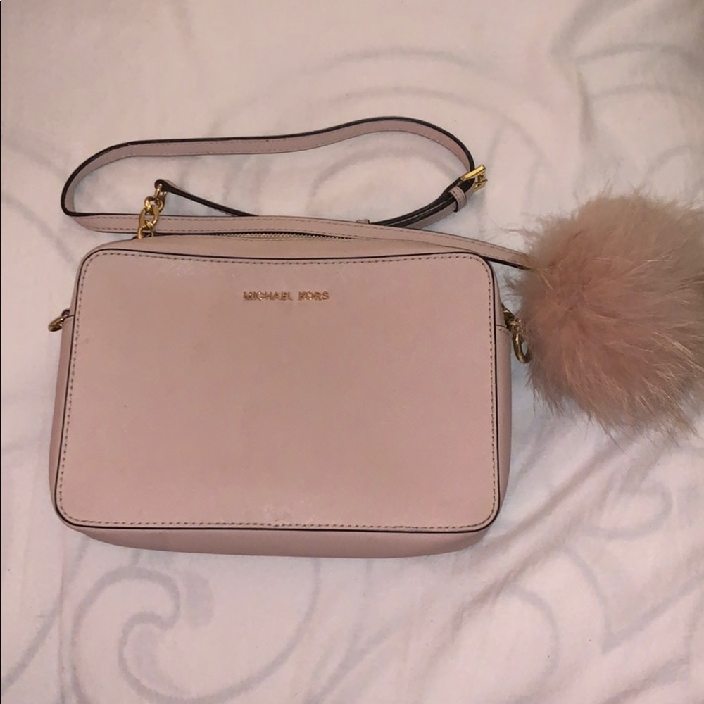 Michael Kors cross body & puff ball